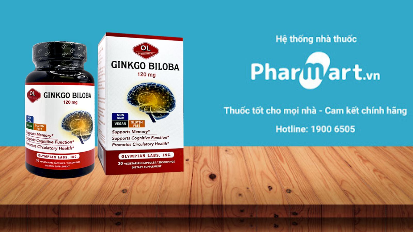 Pharmart.vn cam kết phân phối chính hãng sản phẩm Ginkgo biloba 120mg