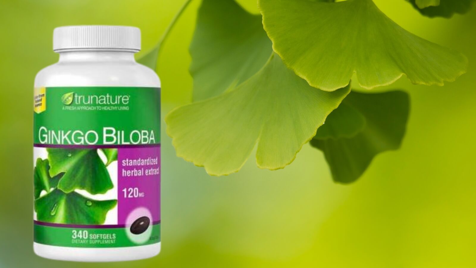 Viên uống bổ não Ginkgo Biloba 120mg Trunature 340 viên Pharmart.vn