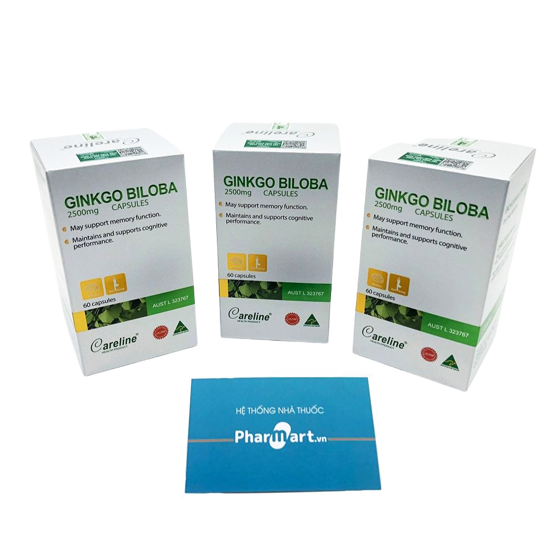3 hộp ginkgo careline