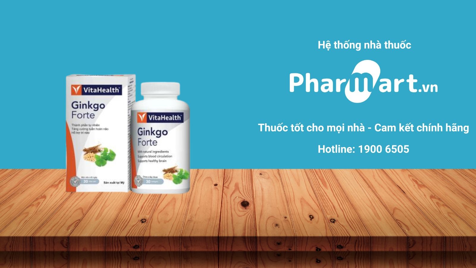 Mua ngay Ginkgo Forte VitaHealth chính hãng tại Pharmart.vn