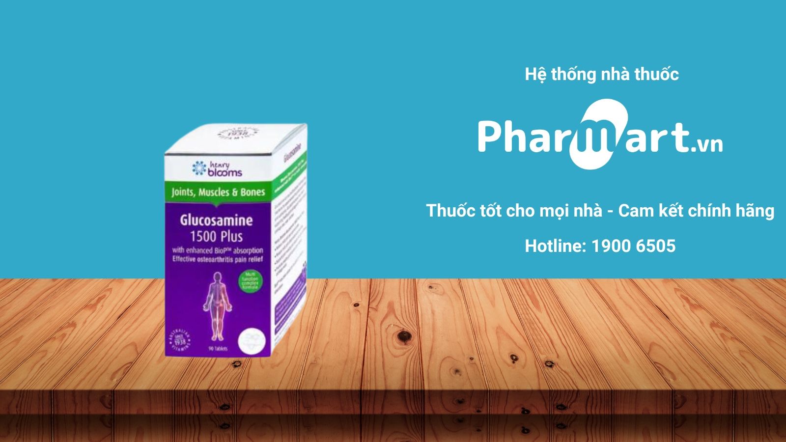 Mua ngay Glucosamine 1500 Plus Henry Blooms (90 viên) chính hãng tại Pharmart.vn
