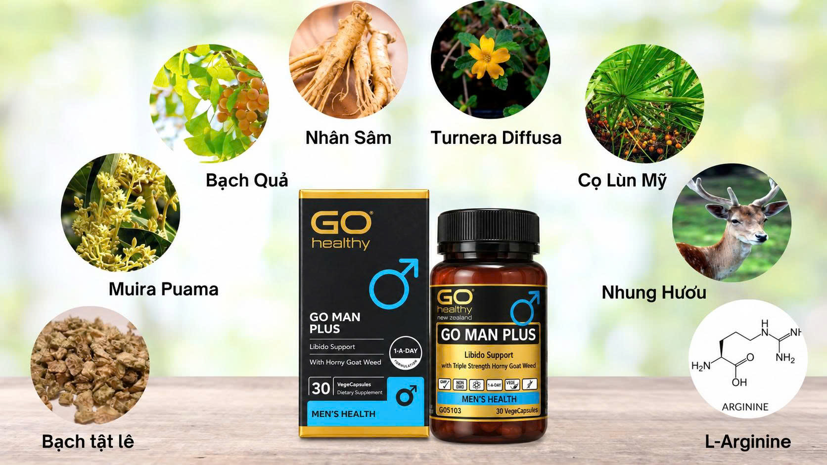 Go Man Plus New Zealand giúp tăng cường sinh lực phái mạnh