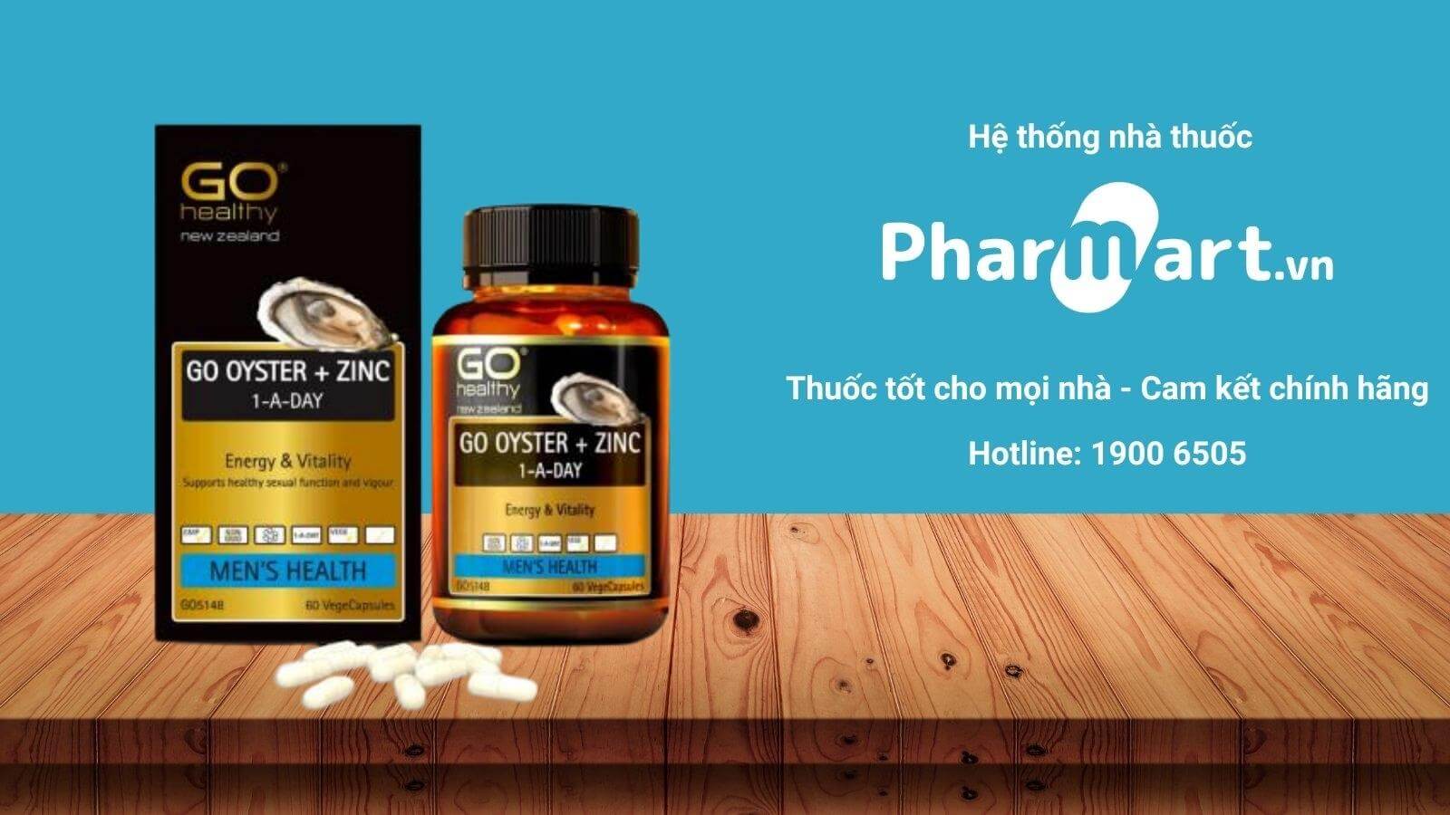 Mua Go Oyster + Zinc 1-A-Day tại Nhà thuốc Pharmart.vn để đảm bảo chính hãng
