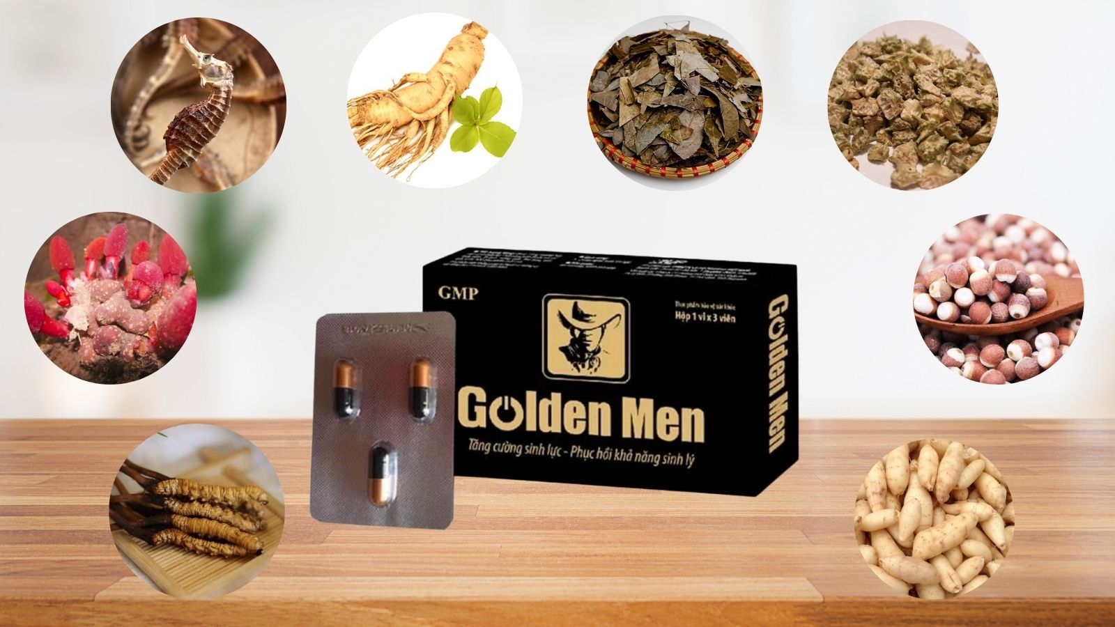 Golden Men được bào chế từ các thành phần thiên nhiên an toàn.