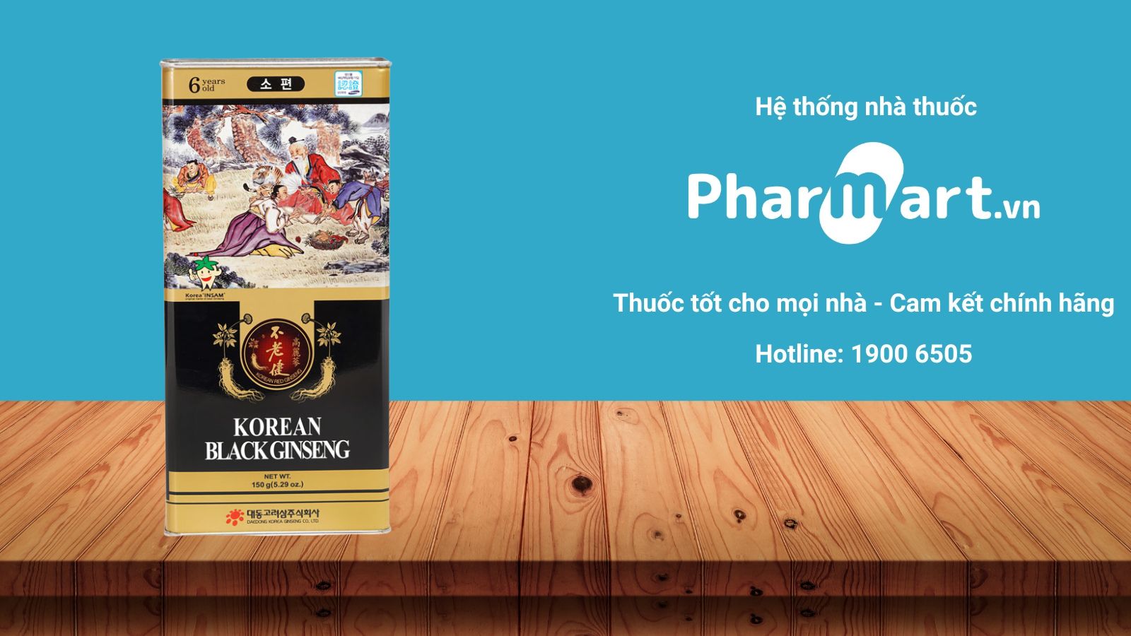 Mua Hắc sâm củ khô Daedong chính hãng tại Pharmart.vn