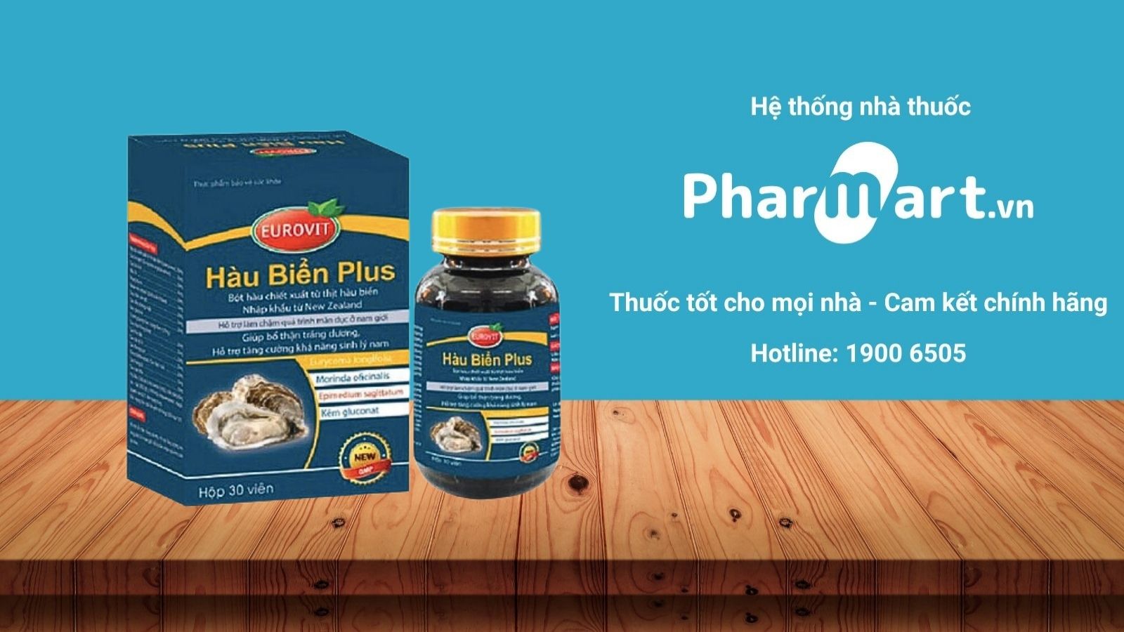 Mua Hàu biển Plus Eurovit uy tín tại hệ thống nhà thuốc Pharmart.