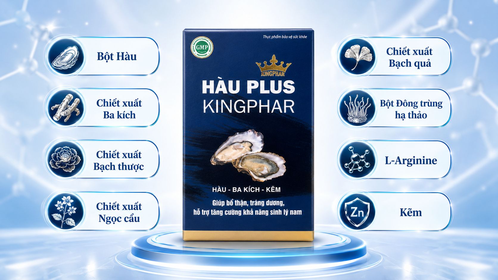 H&agrave;u Plus Kingphar kết hợp thịt h&agrave;u c&ugrave;ng nhiều dược liệu tốt cho sinh l&yacute; nam