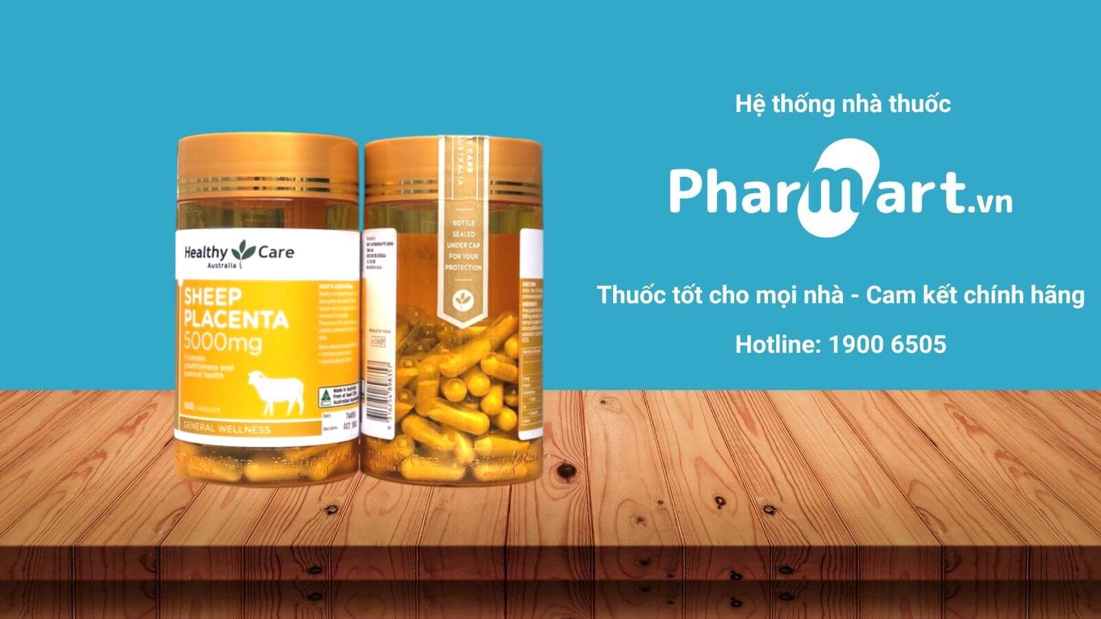 Đặt mua Healthy Care Sheep Placenta chính hãng tại nhà thuốc Pharmart.vn