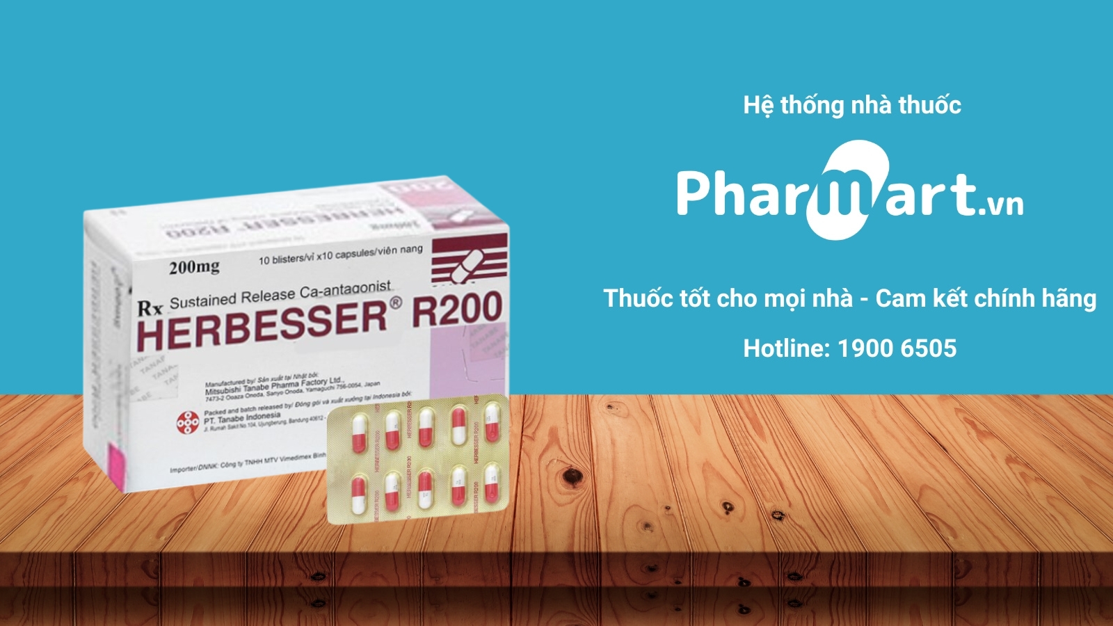 Mua ngay thuốc Herbesser R200 chính hãng tại Pharmart.vn
