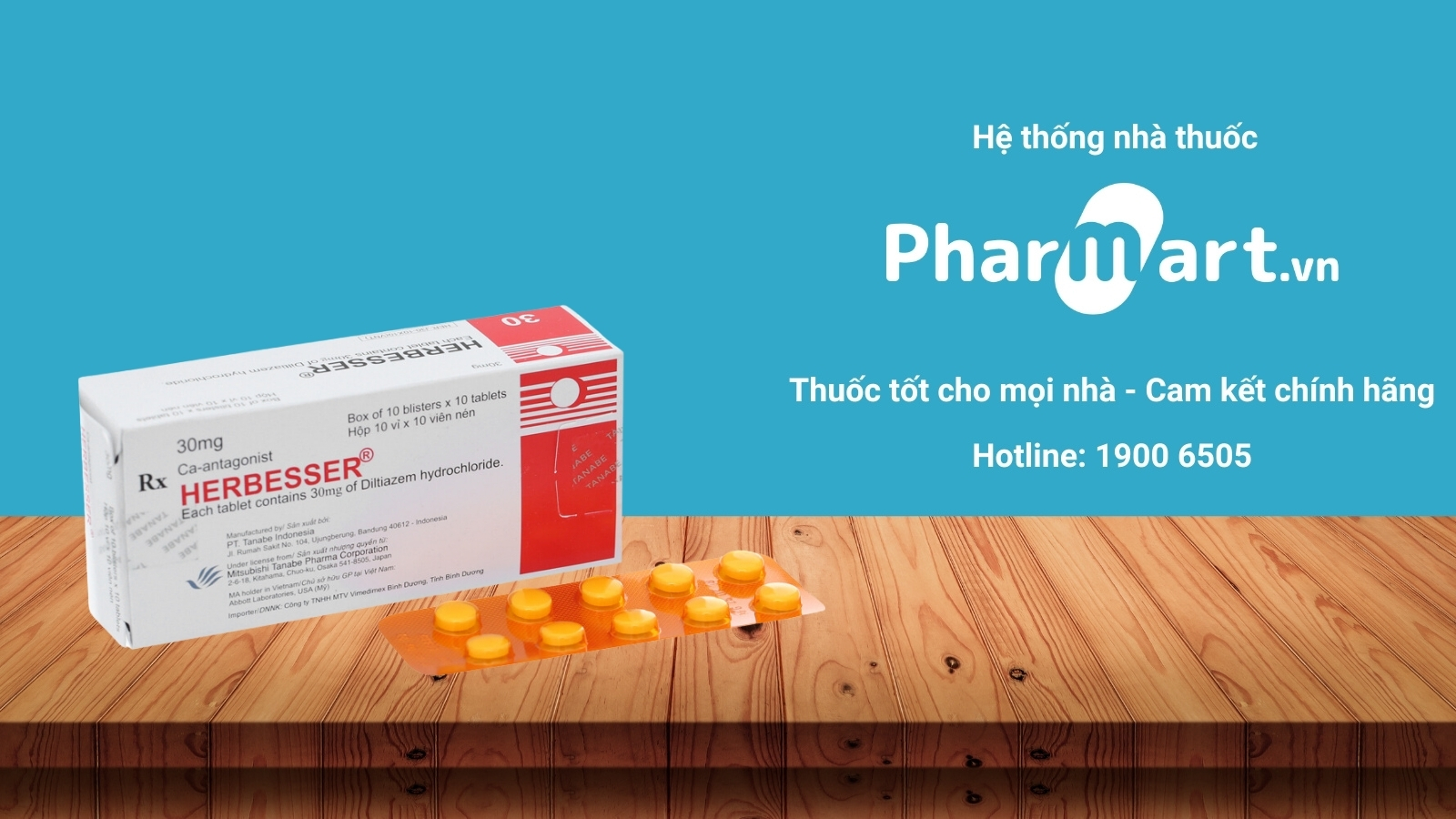 Mua ngay thuốc Herbesser 30mg chính hãng tại Pharmart.vn