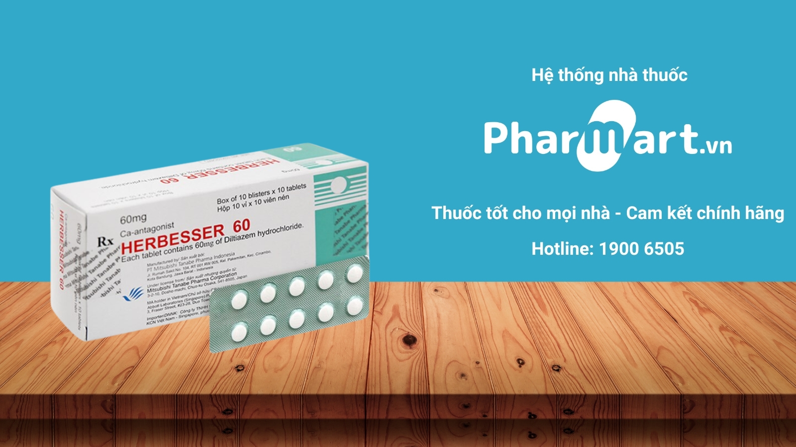 Mua ngay thuốc Herbesser 60 chính hãng tại Pharmart.vn