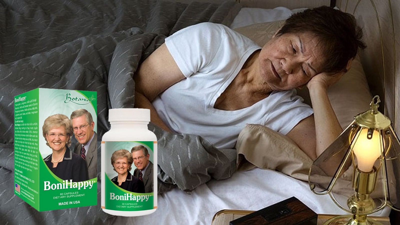 Boni happy-Hỗ trợ điều trị mất ngủ