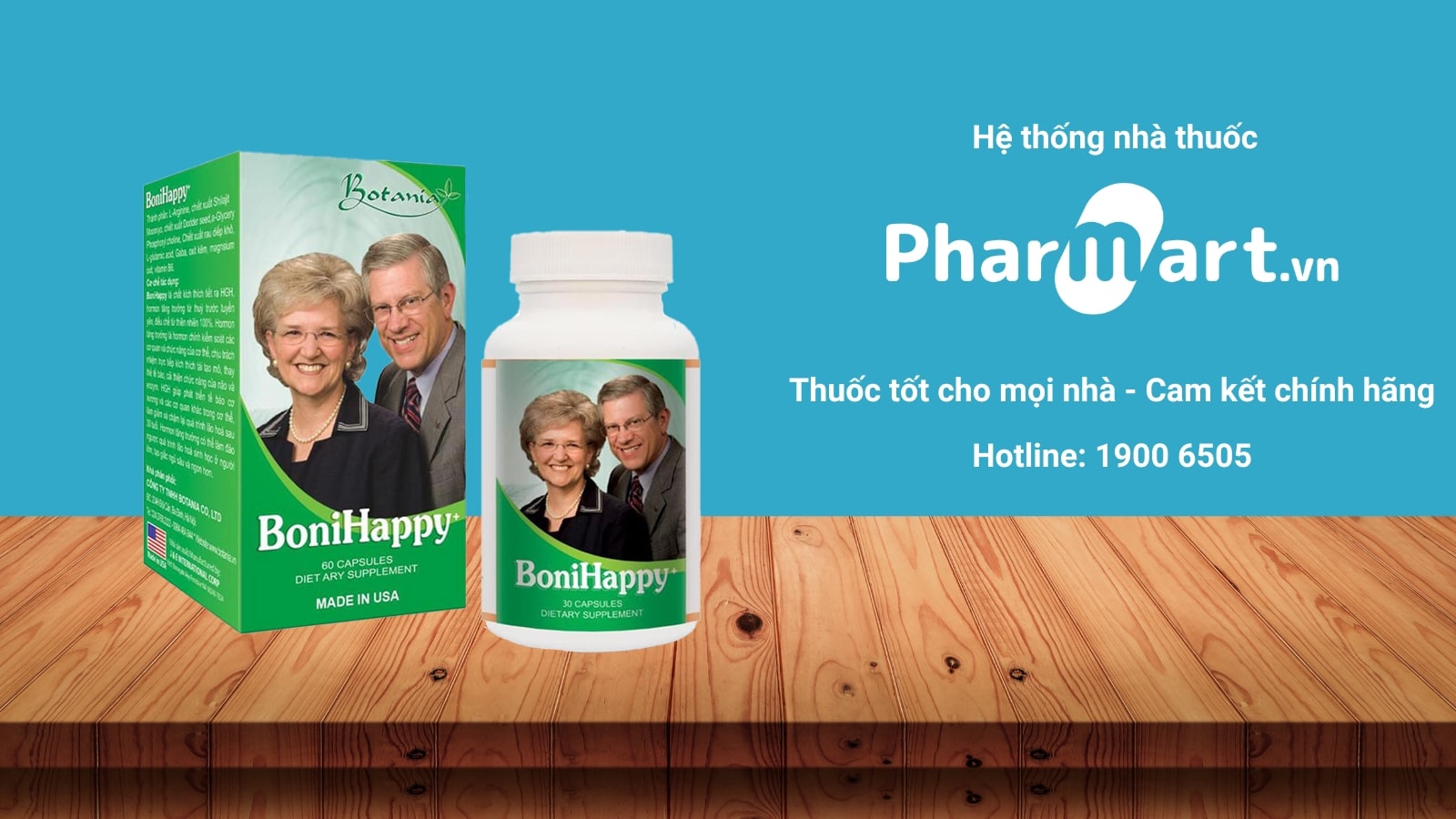 Boni happy-Hỗ trợ điều trị mất ngủ  đang được bán chính hãng tại Nhà thuốc Pharmart.vn