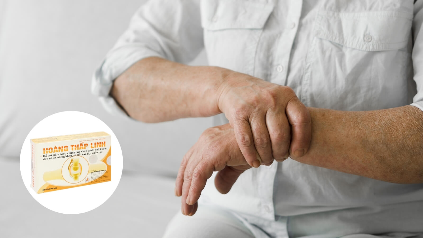 Hoàng Thấp Linh với các thành phần từ thiên nhiên, có công dụng hỗ trợ giảm đau do viêm khớp xương