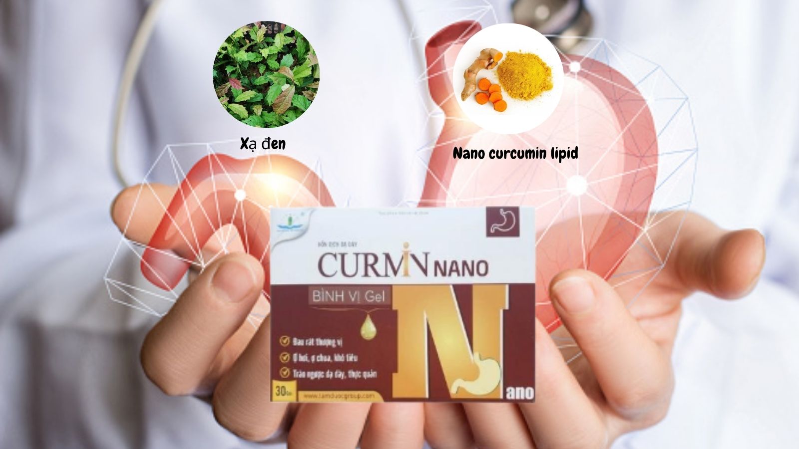    Curmin nano bình vị Gel chứa nhiều dưỡng chất tốt cho tiêu hóa