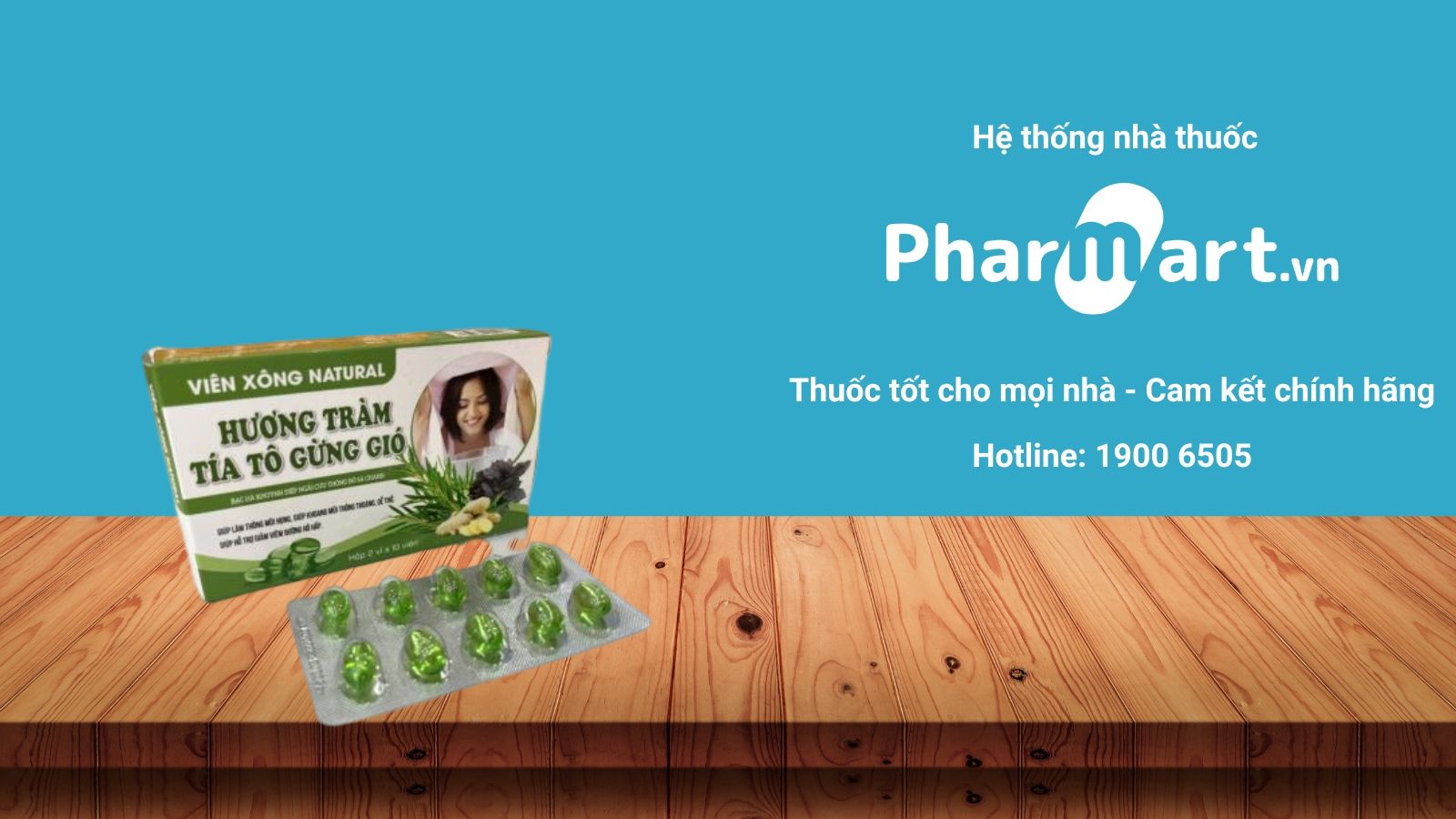 Hương Tràm Tía Tô Gừng gió đang được bán chính hãng tại Nhà thuốc Pharmart.vn