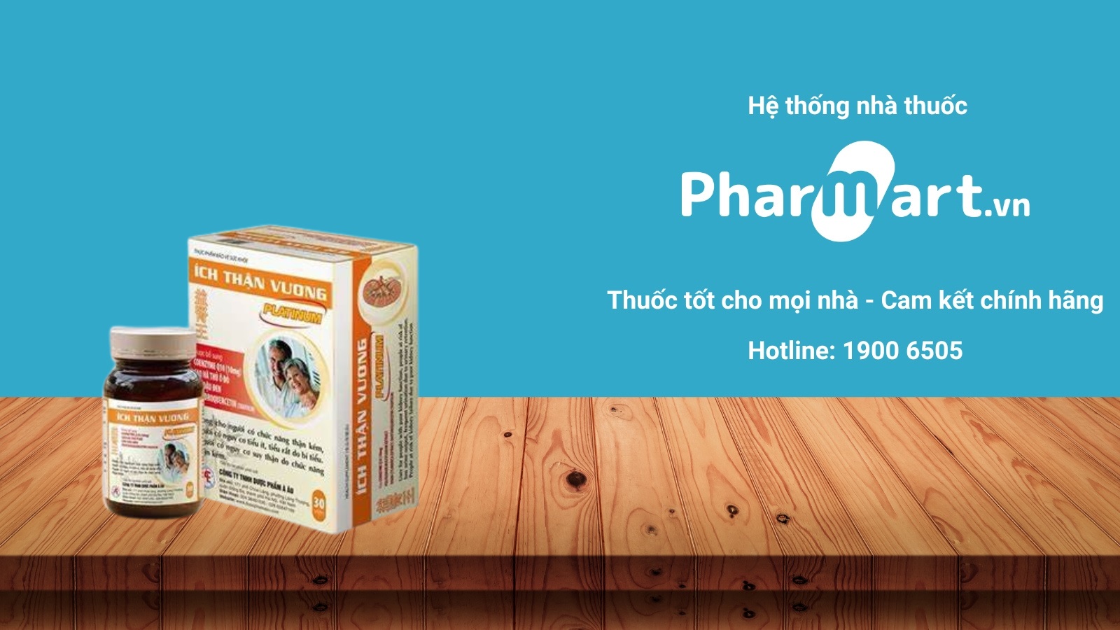 Sản phẩm Ích Thận Vương Platinum chính hãng được bán tại Pharmart.vn