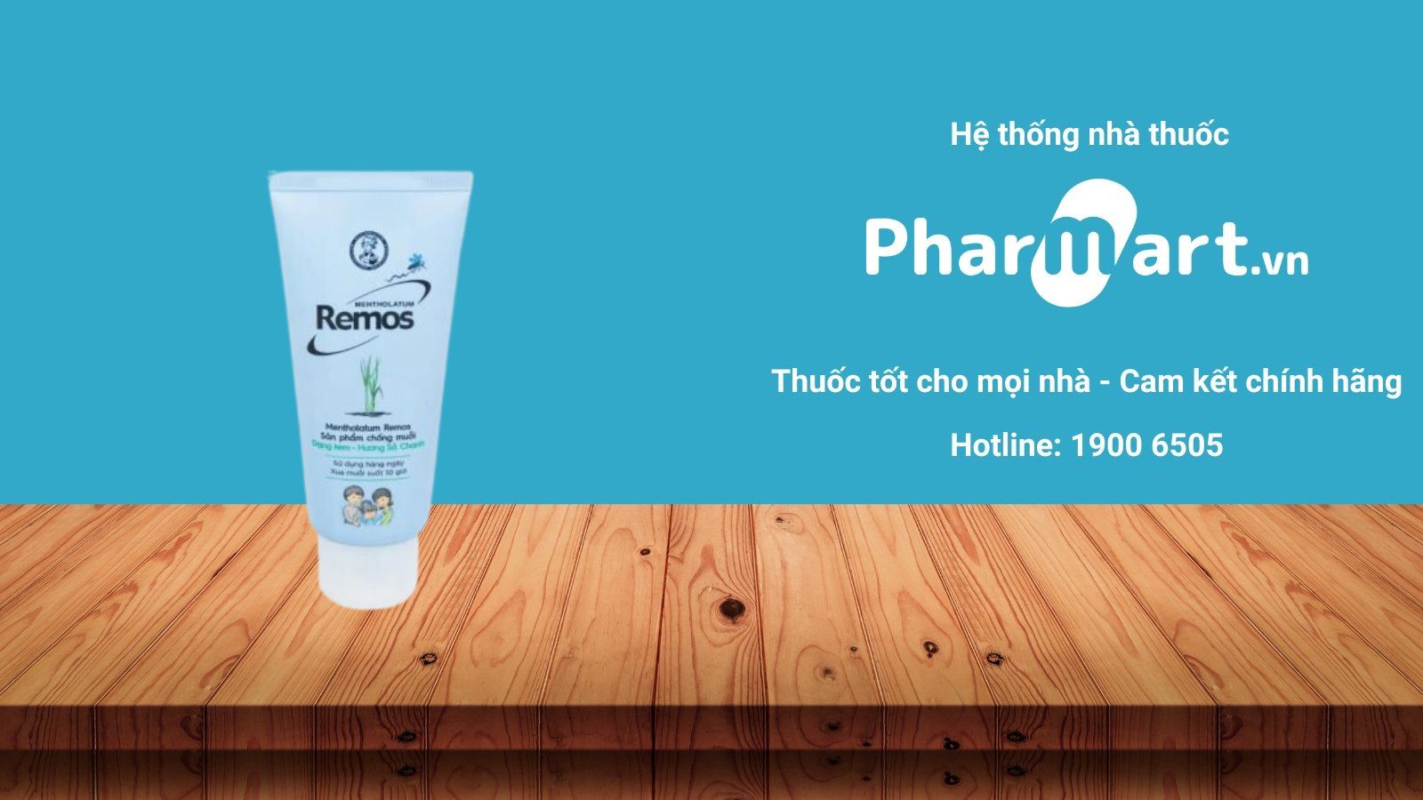  Kem Chống Muỗi Remos Hương Sả Chanh tuýp 70g đang được bán chính hãng tại Nhà thuốc Pharmart.vn
