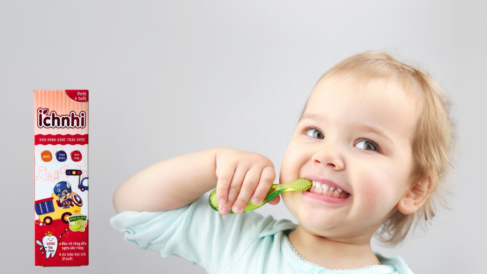 Kem đánh răng Ích Nhi - Bảo vệ men răng, ngăn ngừa sâu răng cho trẻ dưới 6 tuổi