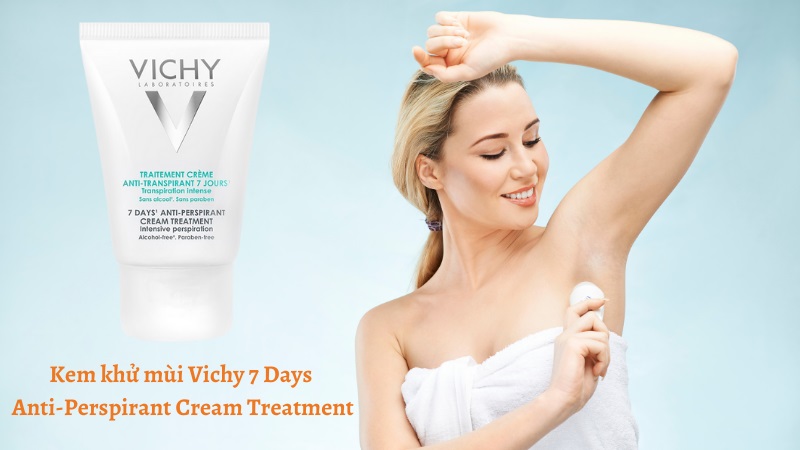 kem khử mùi Vichy 7 Days Anti-Perspirant Cream Treatment Intensive Perspiration