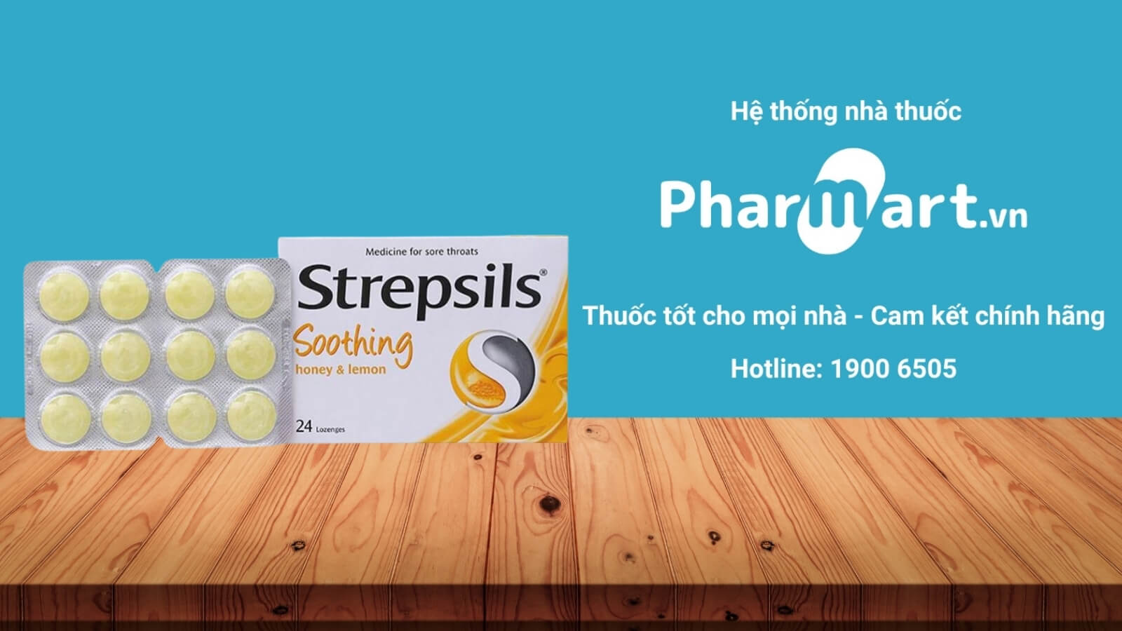 Mua ngay viên ngậm Strepsils chanh mật ong tại Pharmart.vn