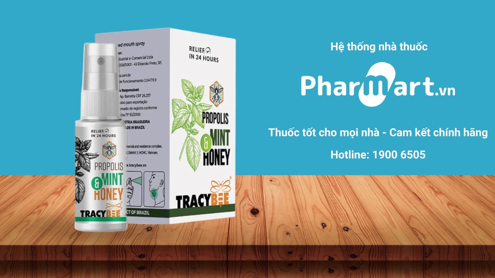 Keo Ong Xanh Tracybee Propolis Mint & Honey Pharmart.vn