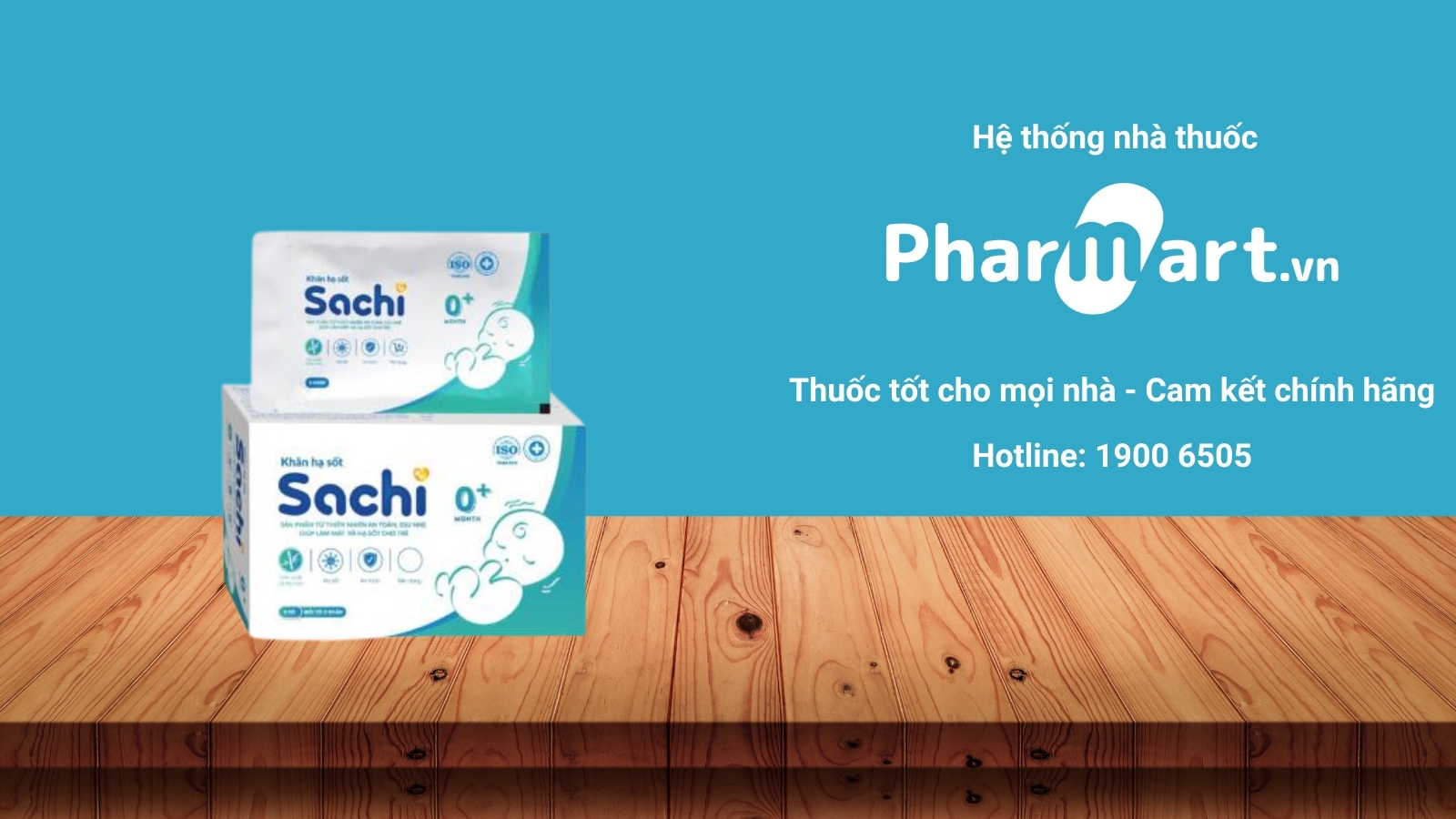 Mua ngay khăn hạ sốt Sachi 0+ chính hãng tại Pharmart.vn