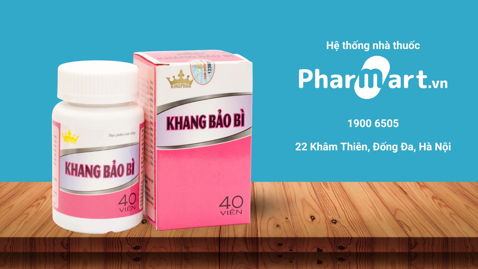 Hệ thống nhà thuốc Pharmart cung cấp viên uống khang bảo bì chính hãng