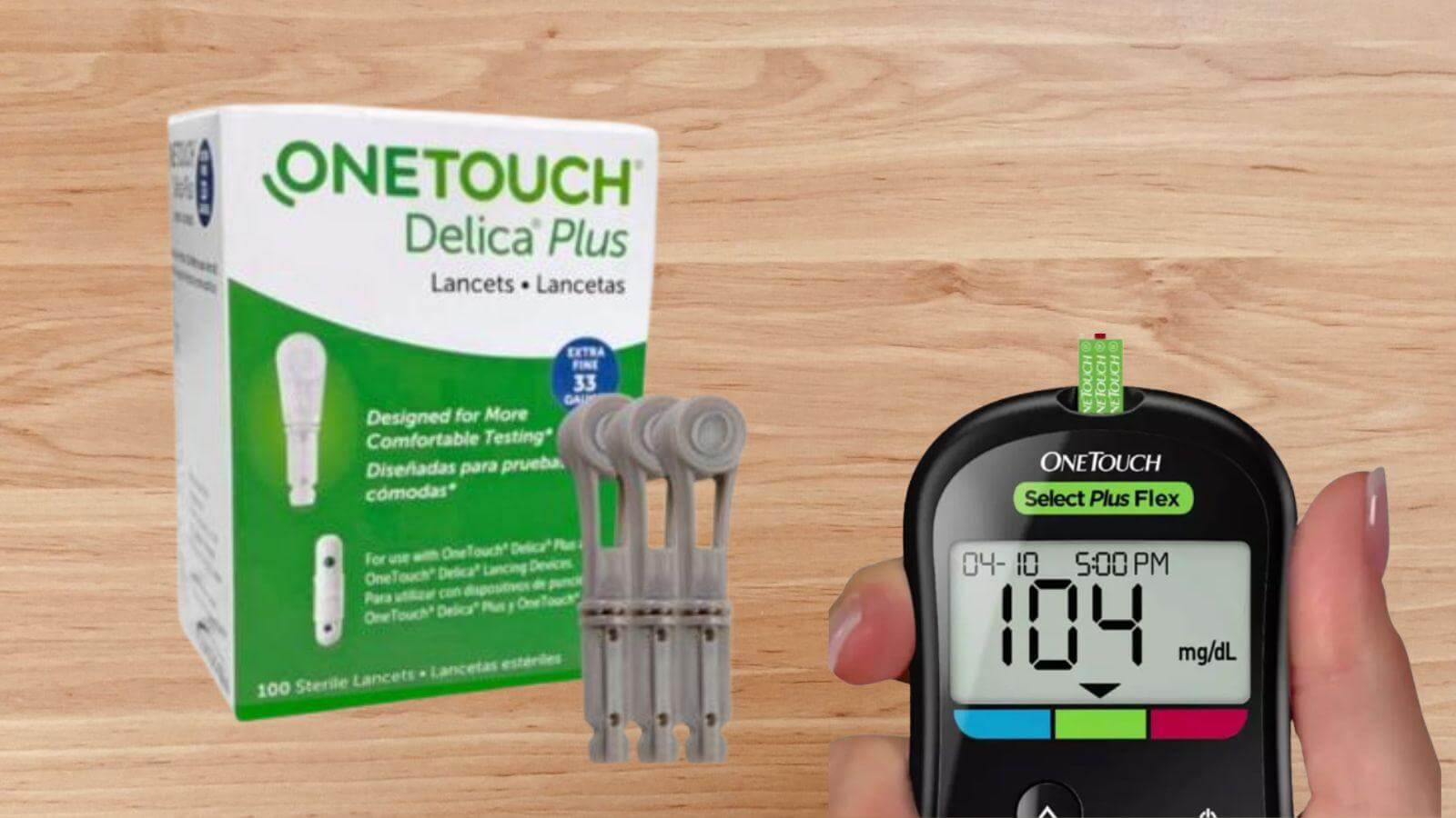 Kim chích máu OneTouch Delica Plus (ảnh bên trái)