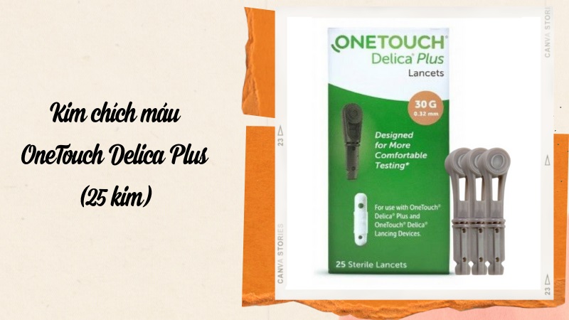 Kim chích máu OneTouch Delica Plus hộp 25 kim