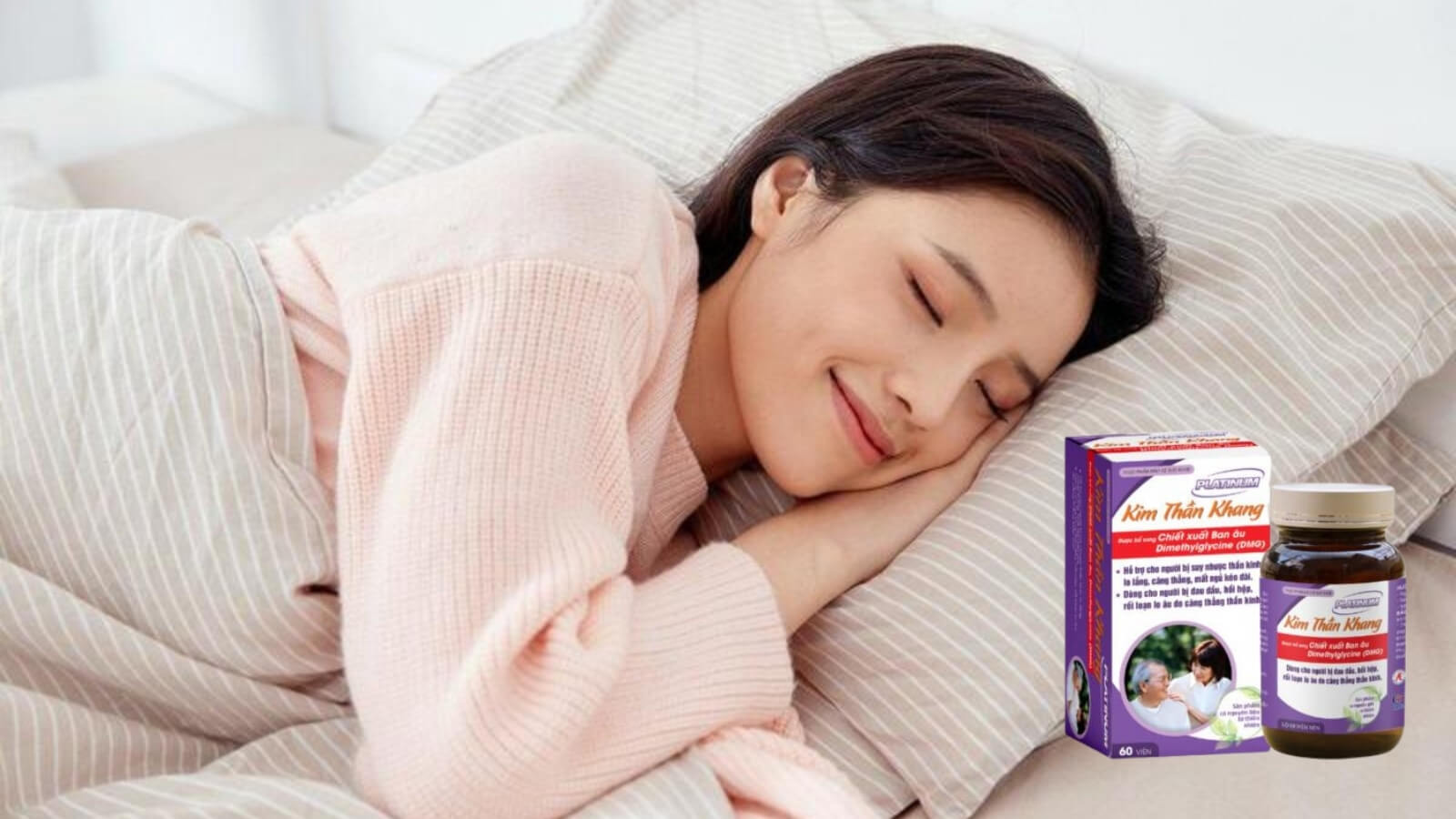 Kim Thần Khang Platinum tăng cường hiệu quả khi điều trị lo âu, giúp giảm căng thẳng, chống lại trầm cảm