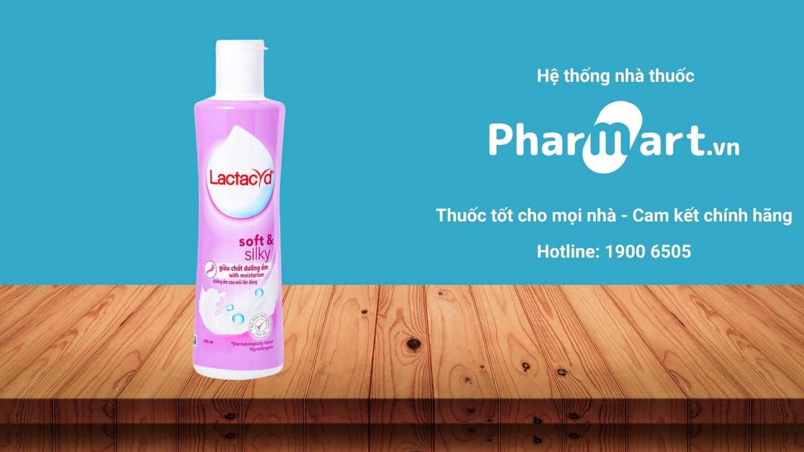 Lactacyd Soft & Silky hiện đang được bán chính hãng tại Nhà thuốc Pharmart.vn