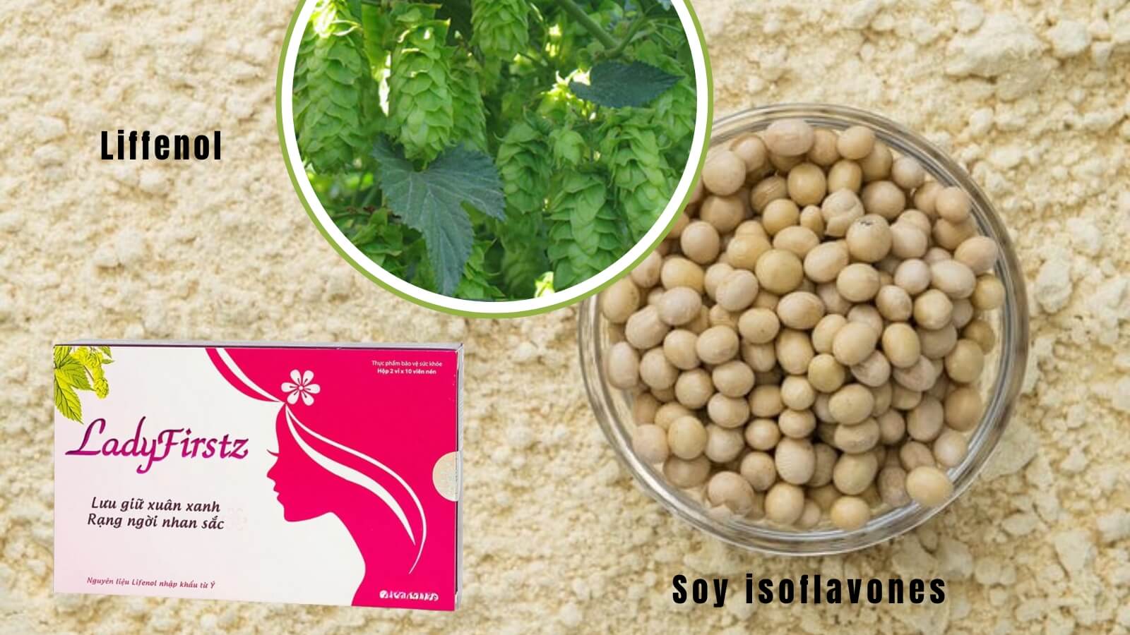 Công thức LadyFirstz đặc biệt từ cây hoa bia và mầm đậu nành