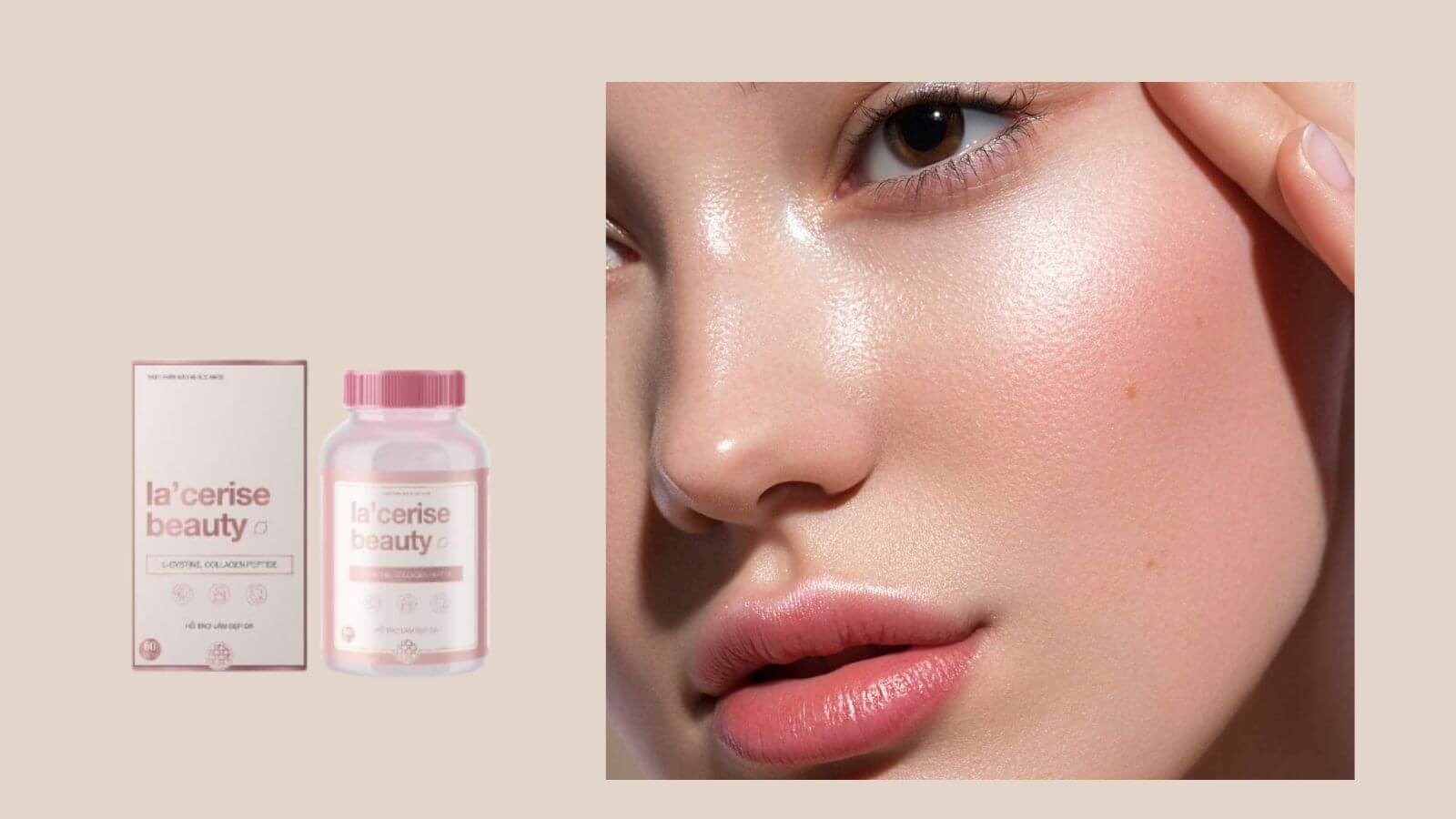 La's cerise Beauty - Tăng độ đàn hồi, dưỡng ẩm cho da