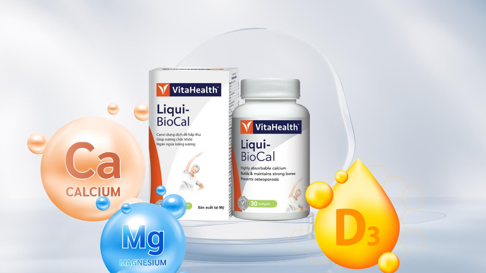 Liqui-BioCal cung cấp các dưỡng chất thiết yếu cho xương chắc khoẻ