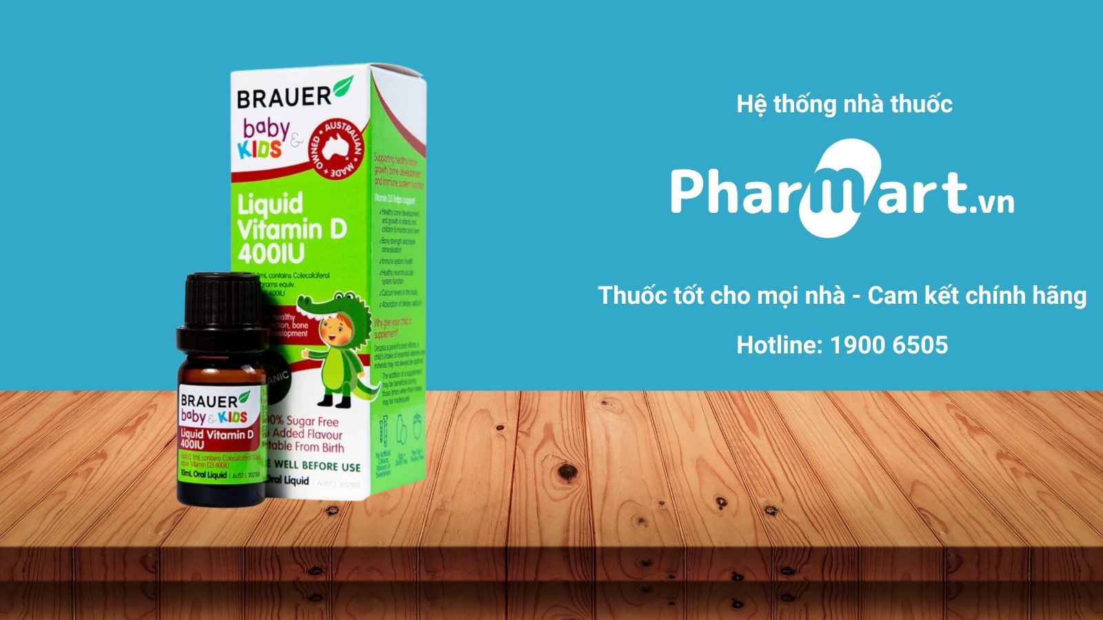 Mua ngay Brauer Baby & Kids Liquid Vitamin D 400IU tại Pharmart.vn