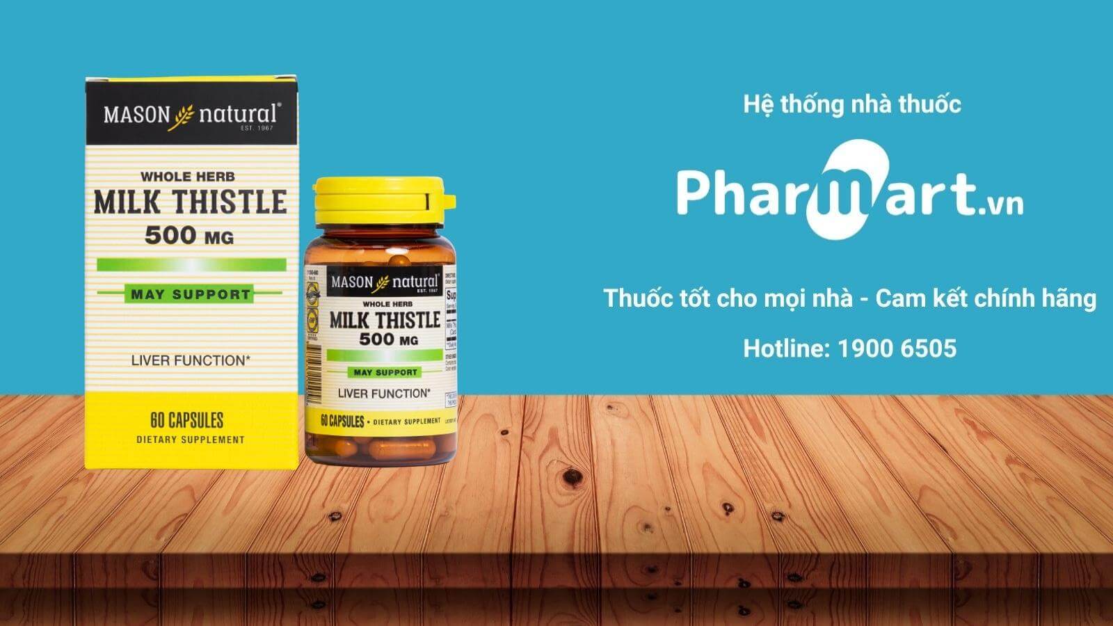 Giá của viên uống Mason Natural Milk Thistle 500mg