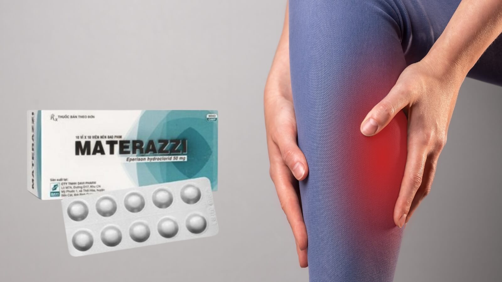 Eperison HCl có tác dụng giãn cơ vân, giãn mạch, giảm đau