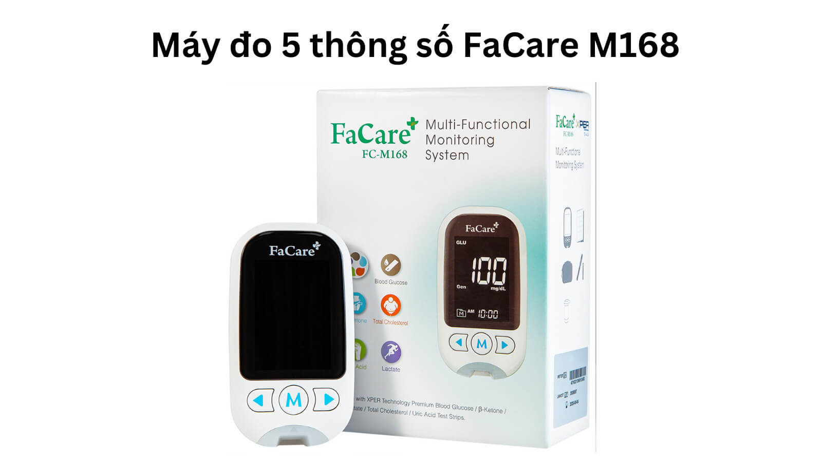 Máy đo 5 thông số FaCare M168 có xuất xứ từ Đài Loan