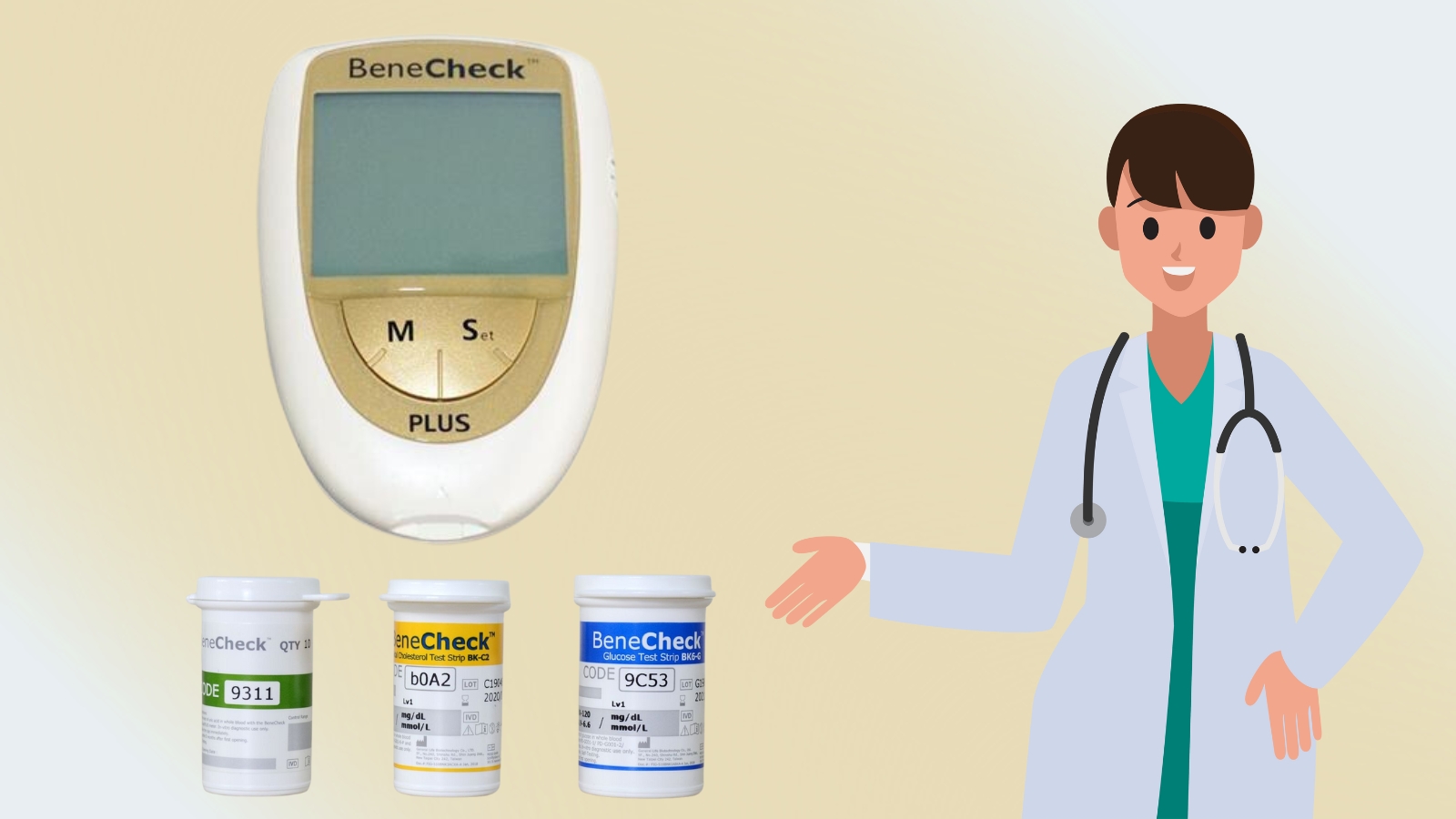 Máy đo đường huyết BeneCheck Plus cho kết quả chính xác cao