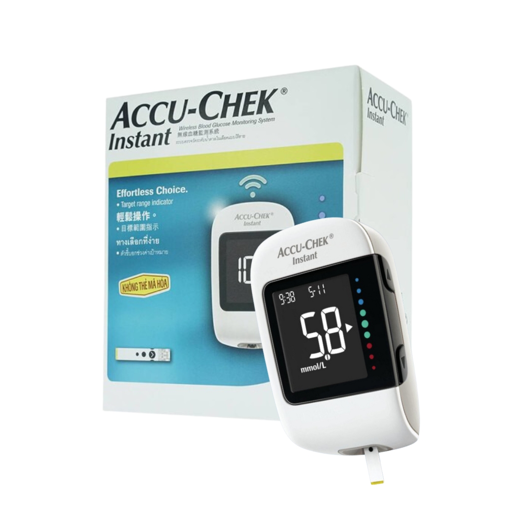 Máy đo đường huyết Accu Chek Instant (đơn vị mmol/l)