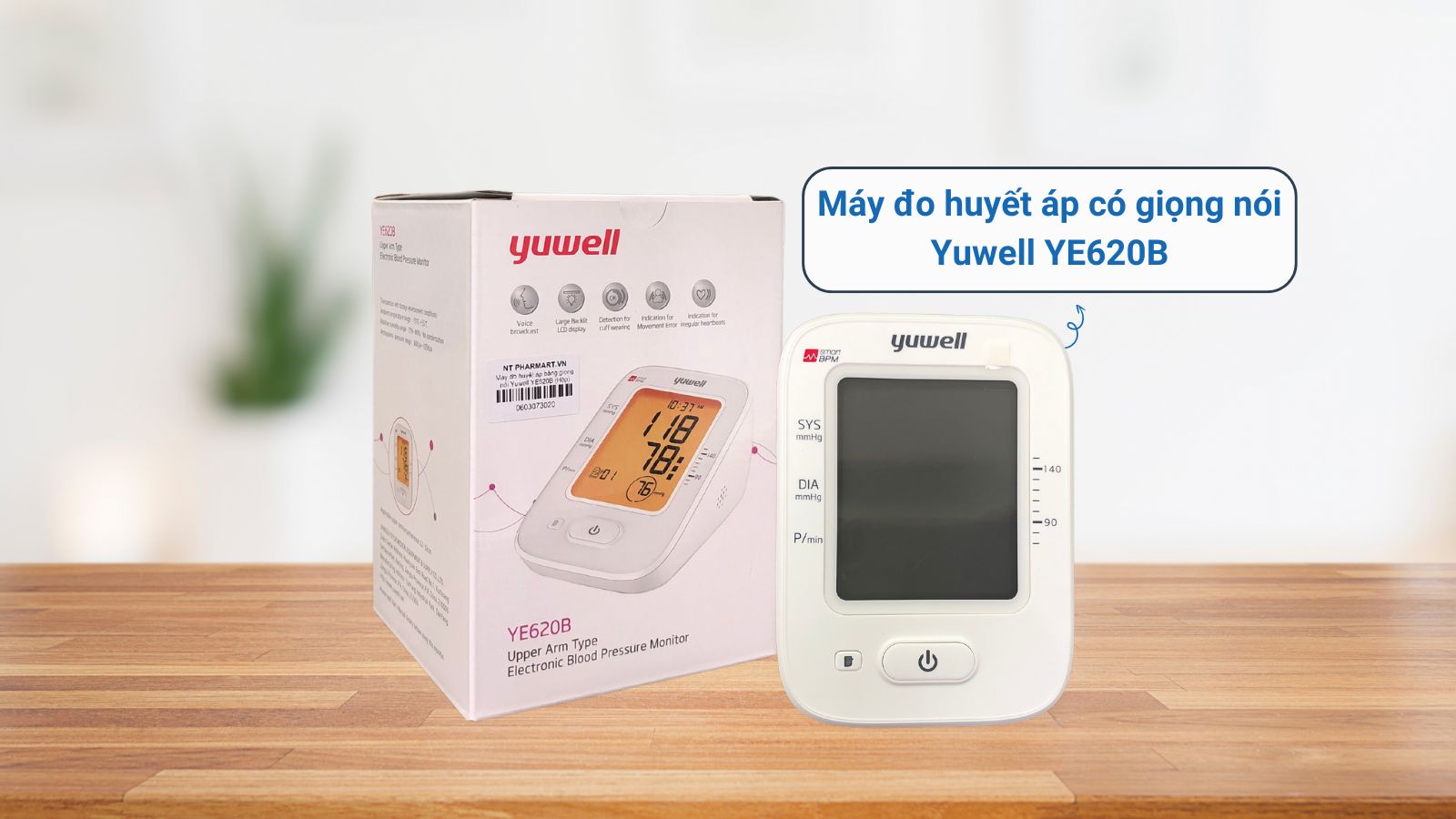 Hộp và thân máy đo huyết áp Yuwell YE620B