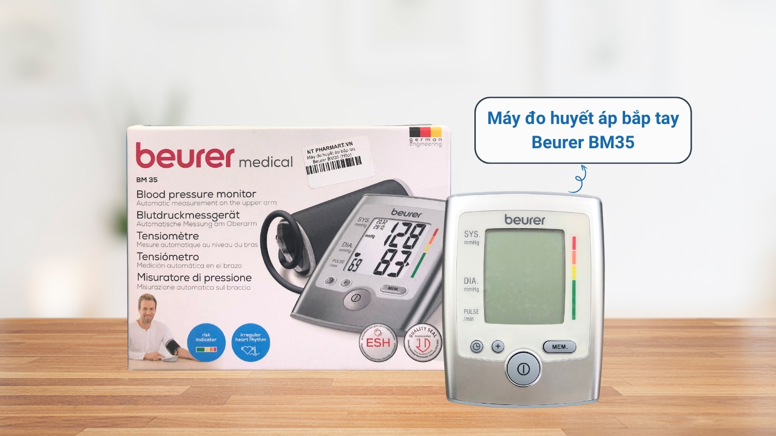 Máy đo huyết áp Beurer BM35 được nhiều gia đình tin tưởng lựa chọn 