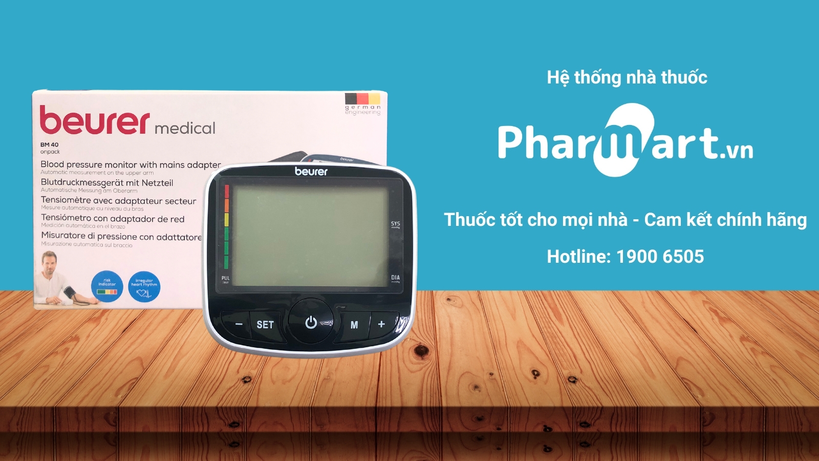 Mua ngay Máy đo huyết áp Beurer BM40 chính hãng tại Pharmart.vn