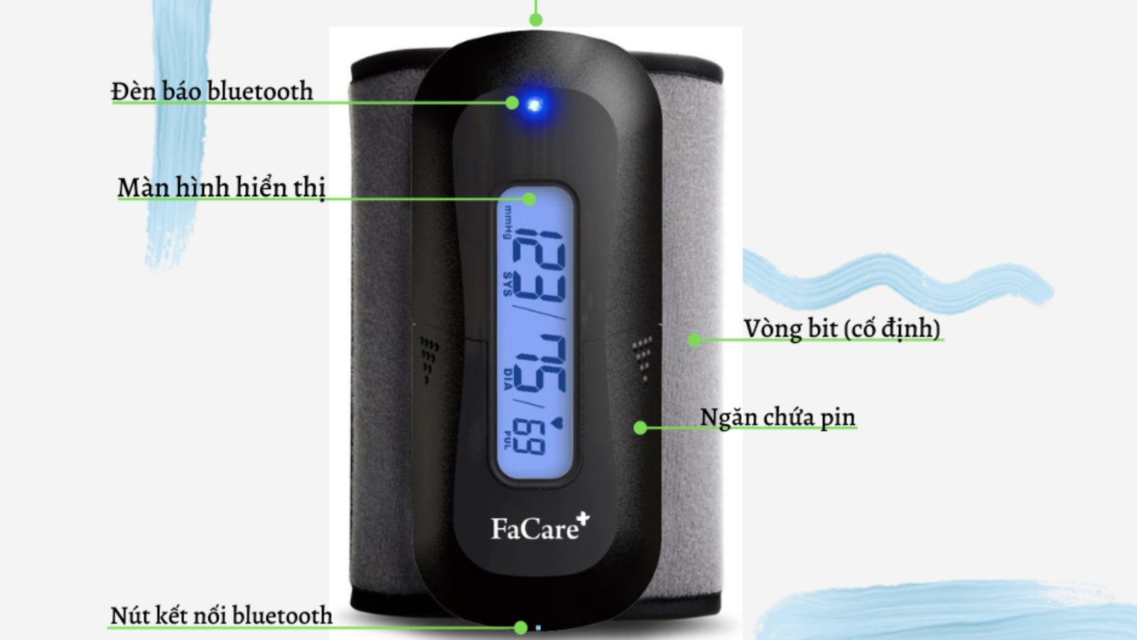 Máy đo huyết áp bắp tay có kết nối bluetooth