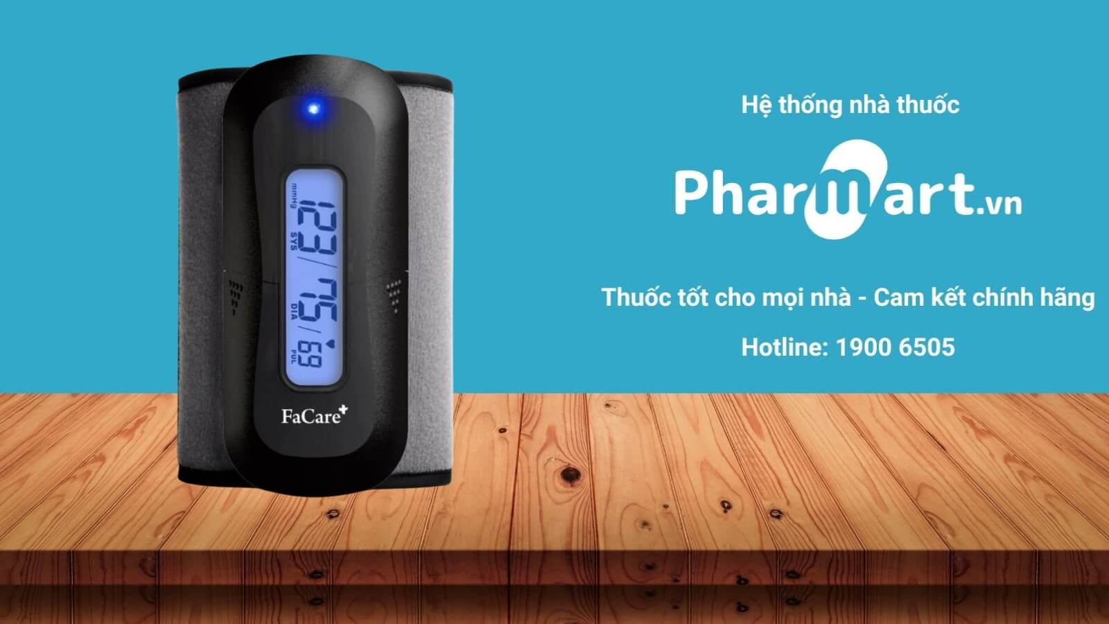Máy đo huyết áp FaCare FC-P188 được phân phối chính hãng tại Pharmart