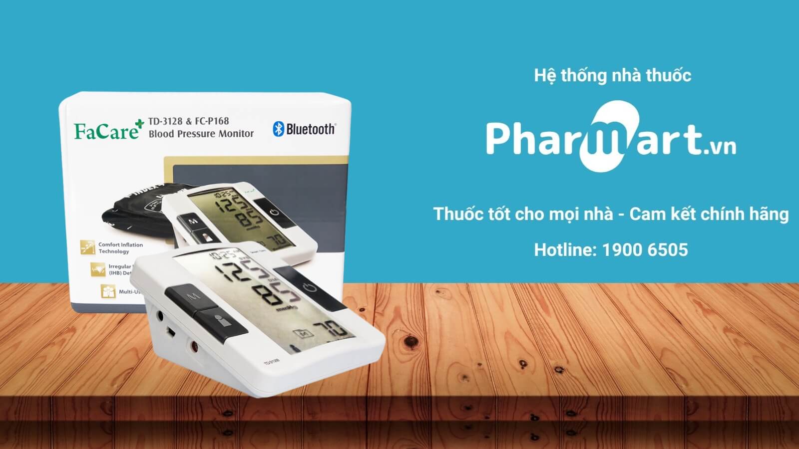 Máy đo huyết FaCare FC-P168 được phân phối chính hãng tại Pharmart