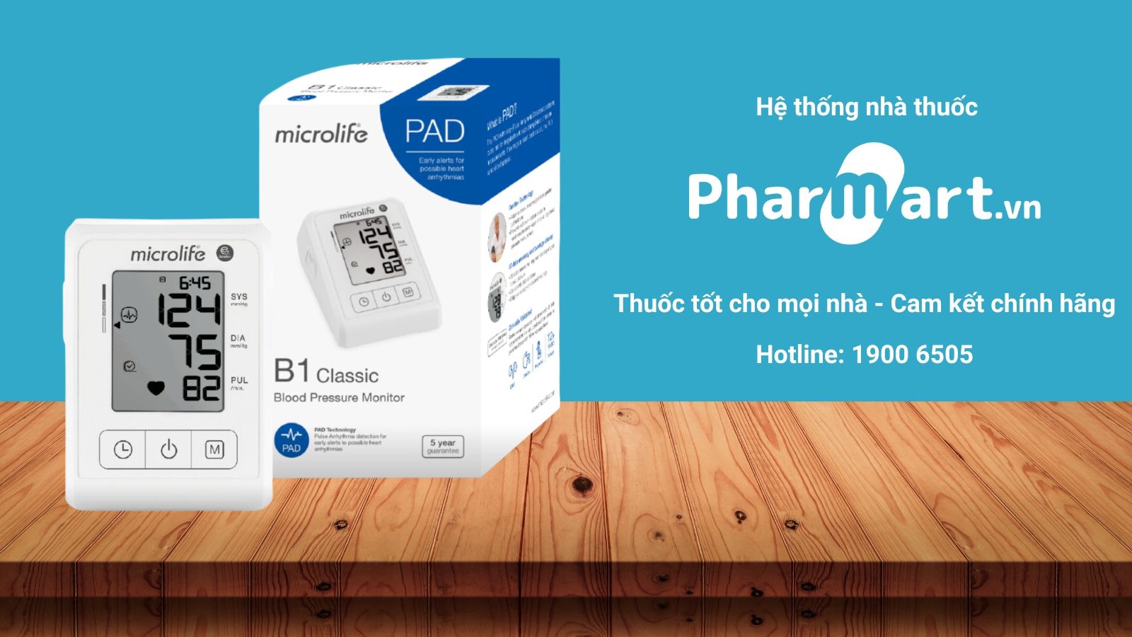 Mua ngay Máy đo huyết áp Microlife B1 Classic tại Pharmart.vn