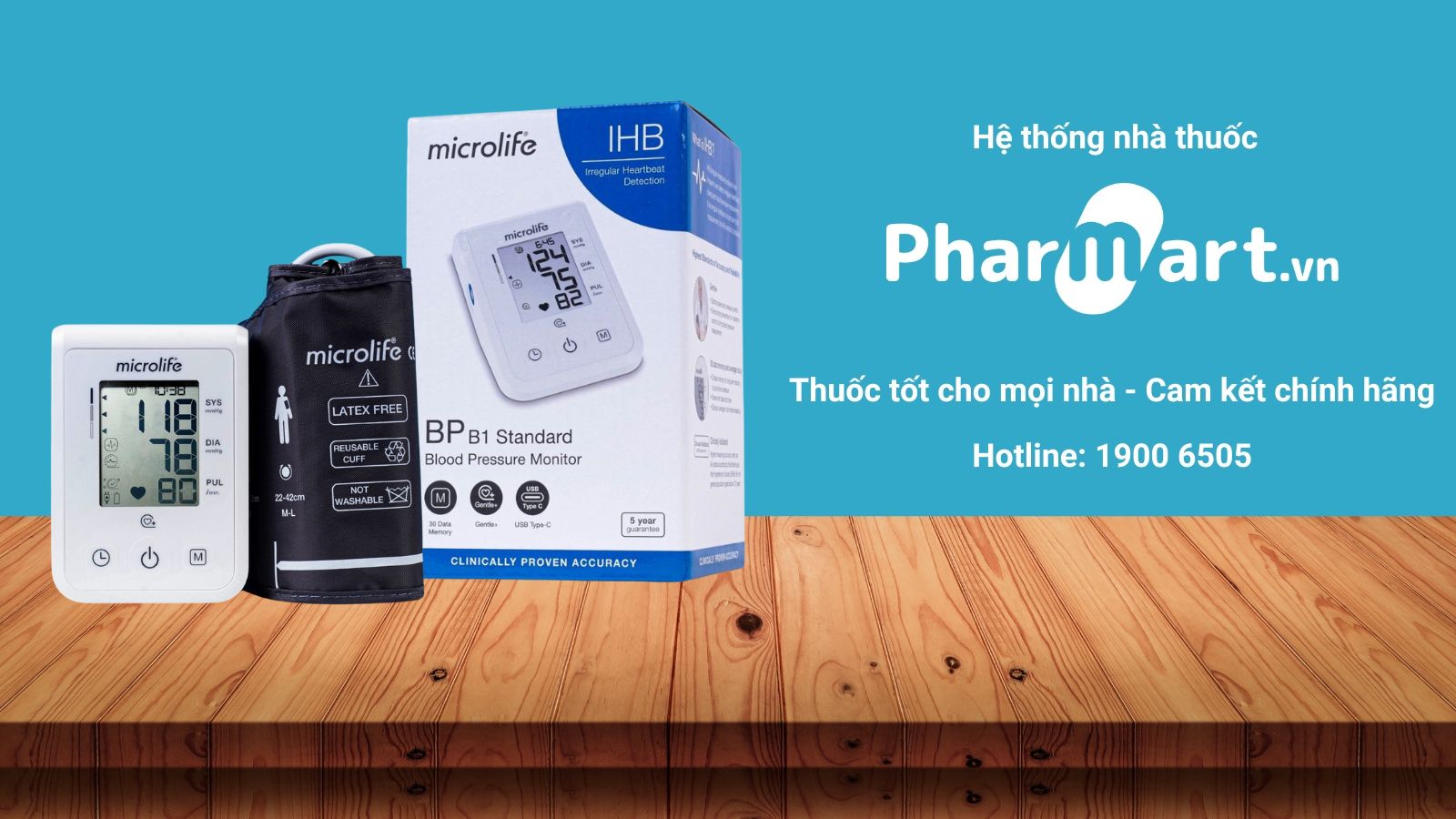 Mua ngay Máy đo huyết áp Microlife B1 Standard chính hãng tại Pharmart.vn