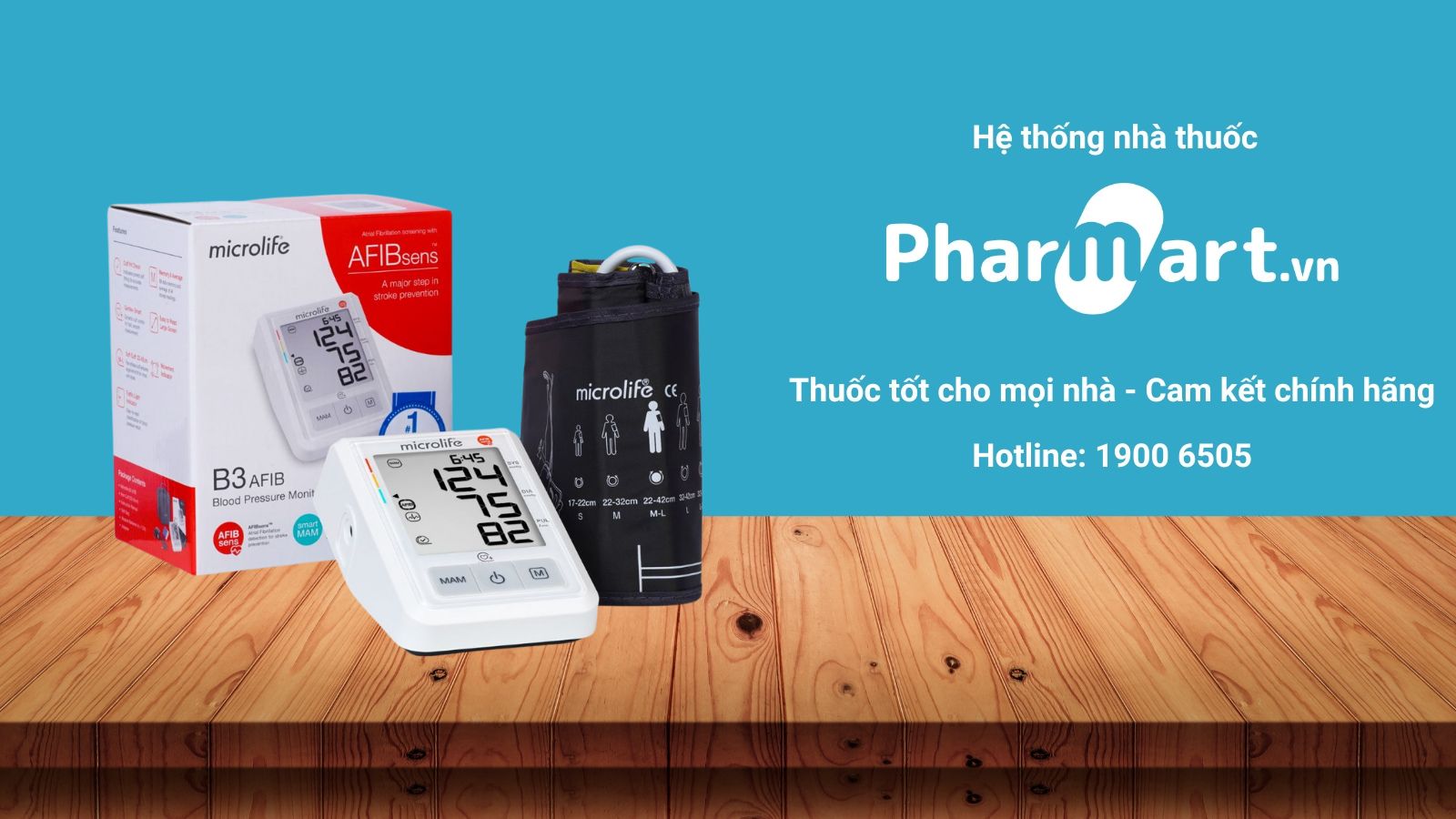 Mua ngay Máy đo huyết áp Microlife B3 AFIB tại Pharmart.vn